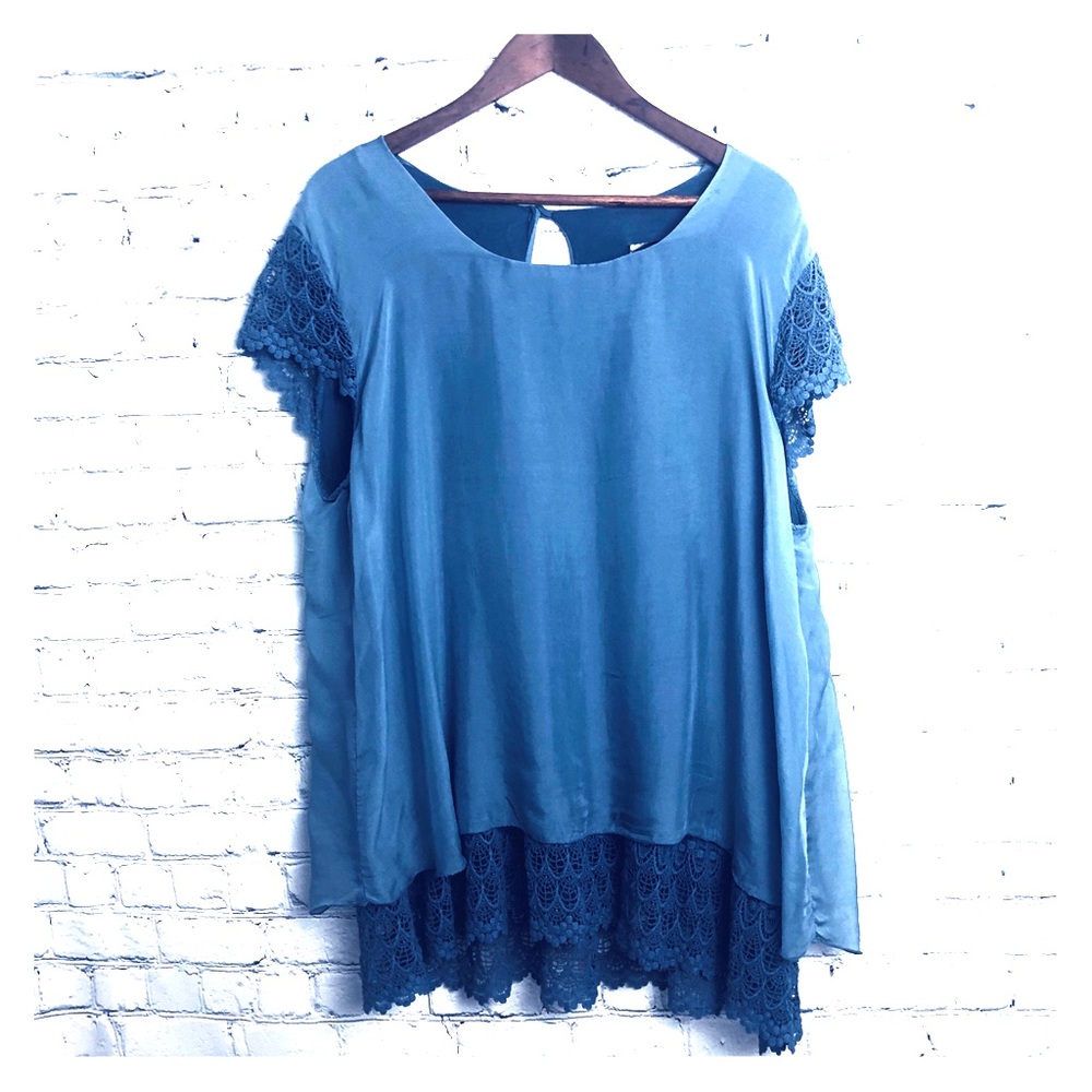 NWT Italian silk blouse